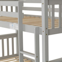 Seconique Erin Bunk Bed In Grey Can Also Be Used As Twin Beds Fits 3Ft Single Mattress - thumbnail 6