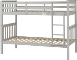 Seconique Erin Bunk Bed In Grey Can Also Be Used As Twin Beds Fits 3Ft Single Mattress - thumbnail 3