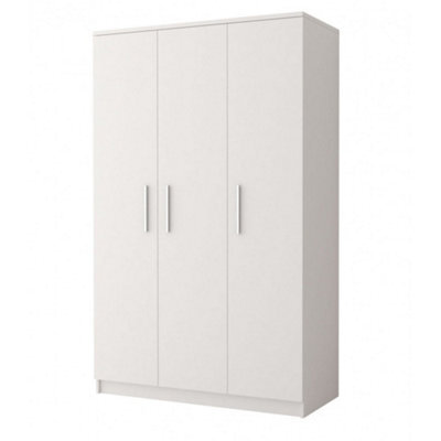Arte Stylish Omega 19 Hinged Wardrobe W1200mm H1930mm D500mm - White Matt Finish - image 1