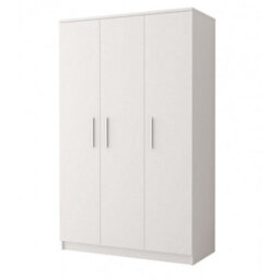 Arte Stylish Omega 19 Hinged Wardrobe W1200mm H1930mm D500mm - White Matt Finish - thumbnail 1
