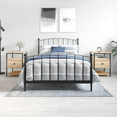 Berkfield Bedside Cabinets 2 Pcs Sonoma Oak 40X42X56 Cm Engineered Wood - image 1