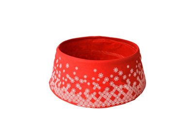 Garden Market Place Pop Up Snowy Material Christmas Tree Skirt Collar - Christmas Tree Stand Cover