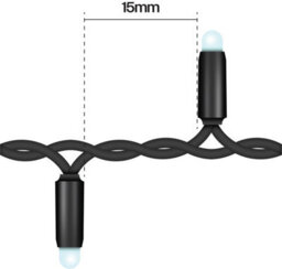 Eagle Connect Cluster Lights Black Rubber Ip65 Warm White 10M - thumbnail 3