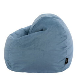 icon Kids Kingston Velvet Bean Bag Chair Mineral Blue Childrens Bean Bags - thumbnail 8
