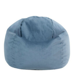 icon Kids Kingston Velvet Bean Bag Chair Mineral Blue Childrens Bean Bags - thumbnail 7