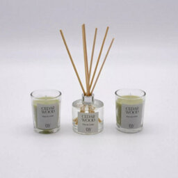 Marco Paul Scented Candles & Diffuser Gift Set - Cedar Wood - thumbnail 2