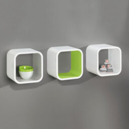 RB UK Shelf Depot Green Floating Wall Cube Shelf (L)225mm (D)225mm - thumbnail 2