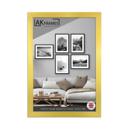 "AK Frames 24X18"" Gold Poster Frame - Modern Picture Frame For Wall Art, Prints And Photos - Durable And Stylish Display Frame" - thumbnail 1