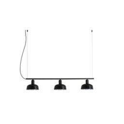 Luminosa Lighting Luminosa Tatawin Lineal Small Black Lineal Dome Pendant Lamp - thumbnail 1