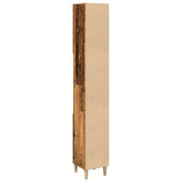 Berkfield Bathroom Cabinet Old Wood 30X30X190 Cm Engineered Wood - thumbnail 7