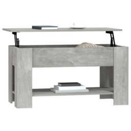 Berkfield Coffee Table Concrete Grey 101X49X52 Cm Engineered Wood - thumbnail 7