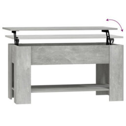Berkfield Coffee Table Concrete Grey 101X49X52 Cm Engineered Wood - thumbnail 6
