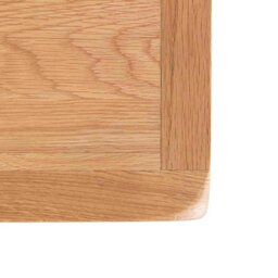 Surrey Oak Bedside Table - Fully Assembled 3 Drawer Cabinet - By Roseland Furniture - thumbnail 7