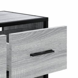 Berkfield Tv Cabinet Grey Sonoma 60X31X39.5 Cm Engineered Wood And Metal - thumbnail 8