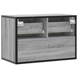 Berkfield Tv Cabinet Grey Sonoma 60X31X39.5 Cm Engineered Wood And Metal - thumbnail 6
