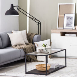 Wyld And Coco Luxe Sideboard White With Light Wood Veneer, 75 X 110 X 40 Cm, 2 Drawers + Cabinet - thumbnail 2