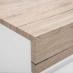 Wyld And Coco Luxe Sideboard White With Light Wood Veneer, 75 X 110 X 40 Cm, 2 Drawers + Cabinet - thumbnail 6