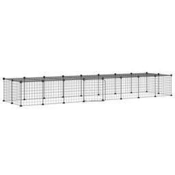 Walplus 36-Panel Pet Cage With Door Black 35X35 Cm Steel - thumbnail 2