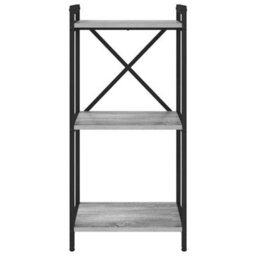 Berkfield Bookcase Grey Sonoma 40 X 30 X 83 Cm Engineered Wood - thumbnail 7