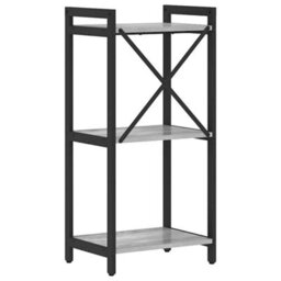 Berkfield Bookcase Grey Sonoma 40 X 30 X 83 Cm Engineered Wood - thumbnail 9