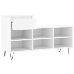 Berkfield Shoe Cabinet White 102X36X60 Cm Engineered Wood - thumbnail 6
