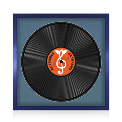"16X16"" Purple Sleek Vinyl Record Frame With Pompadour Mount For 12 Inch Lp Disc - Ak Frames" - image 1