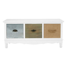 Orsina Aesthetic Coffee Table, Sturdy And Durable White Coffee Table, Aesthetic Style Wooden Cocktail Table - thumbnail 1