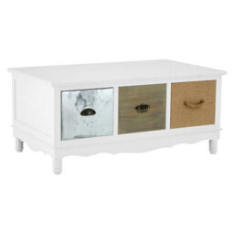 Orsina Aesthetic Coffee Table, Sturdy And Durable White Coffee Table, Aesthetic Style Wooden Cocktail Table - thumbnail 2