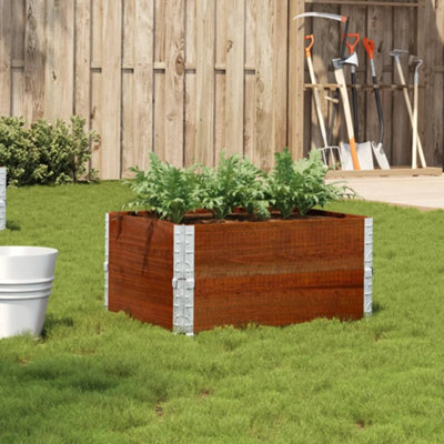 Berkfield Garden Planter Brown 80X60 Cm Solid Wood Pine - image 1