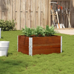 Berkfield Garden Planter Brown 80X60 Cm Solid Wood Pine - thumbnail 1