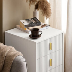 Sobuy Fbt115-L-W, Bedside Table Bedside Cabinet Nightstand With 3 Drawers, Side Table  Chest Of Drawers For Bedroom, White - thumbnail 9