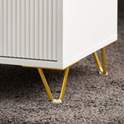 Sobuy Fbt115-L-W, Bedside Table Bedside Cabinet Nightstand With 3 Drawers, Side Table  Chest Of Drawers For Bedroom, White - thumbnail 6