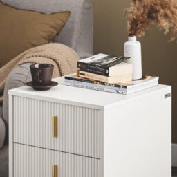 Sobuy Fbt115-L-W, Bedside Table Bedside Cabinet Nightstand With 3 Drawers, Side Table  Chest Of Drawers For Bedroom, White - thumbnail 7