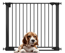 Bettacare Safestep Dog Gate, Black, 96Cm - 103Cm, Extra Low Walkthough, 81Cm Extra Wide Doorway, One Piece Extra Wide Pet Gate - thumbnail 1
