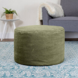 icon Milano Beanbag Footstool Corduroy Sage Green - thumbnail 1