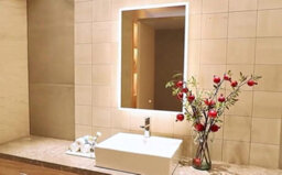 Deenz Hd Quality Led Bathroom Mirror Lights Touch Switch Sensor Demister Pad Mirrors Border Lighting (70X50Cm)