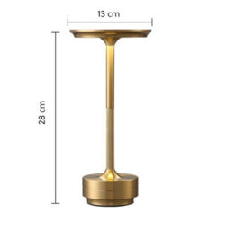 Harper Living Rechargeable Led Table Lamp, Gold Finish, Colour Changing (3000K-6000K) And Dimmable - thumbnail 7