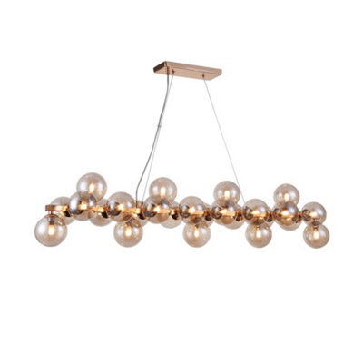 Luminosa Lighting Luminosa Dallas Ceiling Pendant Lamp Gold, 25 Light, G9 - image 1