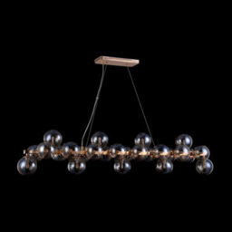 Luminosa Lighting Luminosa Dallas Ceiling Pendant Lamp Gold, 25 Light, G9 - thumbnail 3