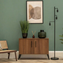 Valuelights Balboa Matt Black 3 Arm Floor Lamp Base - thumbnail 4