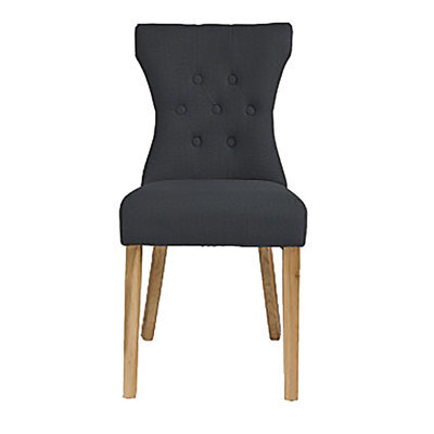 LPD Naples Dining Chair Dark Grey Pack Of Two Dimensions- 92 X 46 X 63 Cm - image 1
