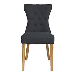 LPD Naples Dining Chair Dark Grey Pack Of Two Dimensions- 92 X 46 X 63 Cm