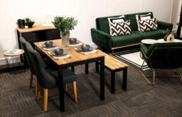 LPD Naples Dining Chair Dark Grey Pack Of Two Dimensions- 92 X 46 X 63 Cm - thumbnail 4