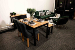 LPD Naples Dining Chair Dark Grey Pack Of Two Dimensions- 92 X 46 X 63 Cm - thumbnail 3