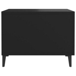 Berkfield Industrial Coffee Table With Metal Legs 2 Pcs Black 50X50X40 Cm - thumbnail 8