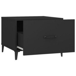 Berkfield Industrial Coffee Table With Metal Legs 2 Pcs Black 50X50X40 Cm - thumbnail 9