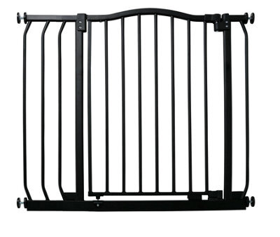 Bettacare Curved Top Dog Gate, 89Cm - 98Cm, Matt Black, Pressure Fit Pet Gate For Dog And Puppy, Pet And Dog Barrier - image 1