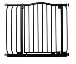 Bettacare Curved Top Dog Gate, 89Cm - 98Cm, Matt Black, Pressure Fit Pet Gate For Dog And Puppy, Pet And Dog Barrier - thumbnail 1