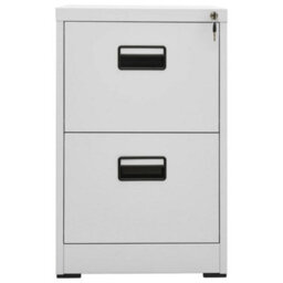 Vidaxl Filing Cabinet Light Grey 46X62X72.5 Cm Steel - thumbnail 2