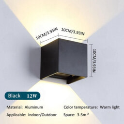 Amorly Single Pack Black 12W Plug In Wall Lamp, Adjustable Angle Indoor Wall Sconce For Bedroom, Hallway, Living Room And Porch - thumbnail 2
